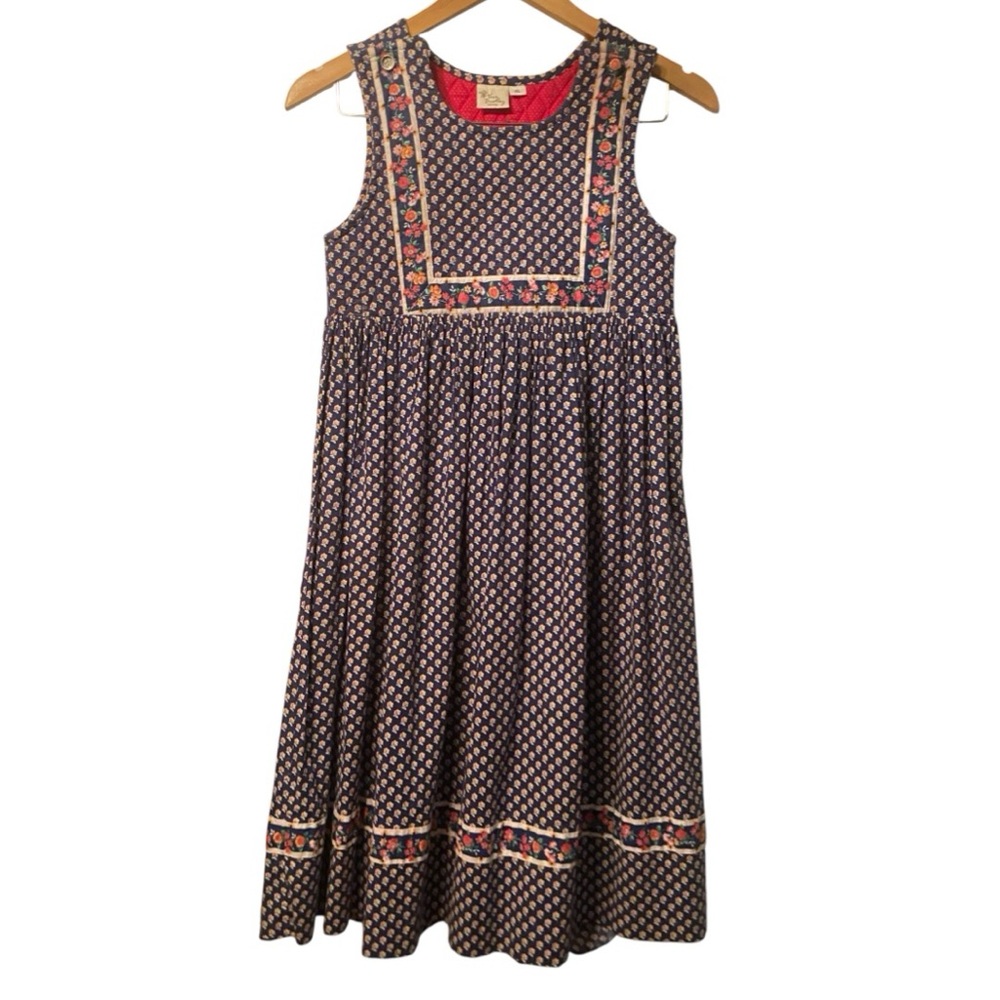 Vera Bradley Girls Spring Style Jumper Quilted Dress Vintage